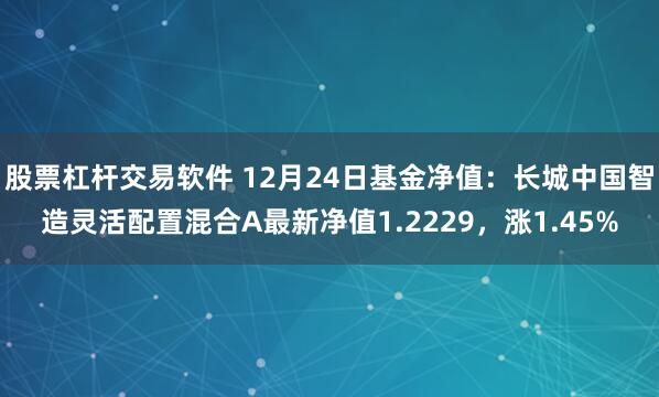 股票杠杆交易软件 12月24日基金净值：长城中国智造灵活配置混合A最新净值1.2229，涨1.45%