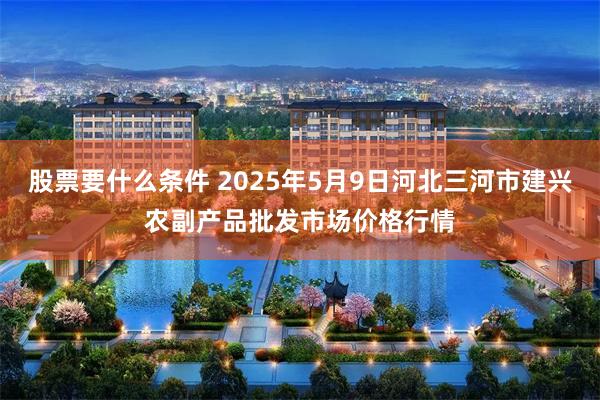 股票要什么条件 2025年5月9日河北三河市建兴农副产品批发市场价格行情