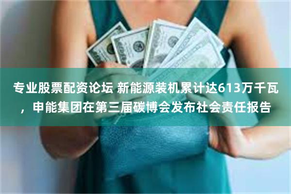 专业股票配资论坛 新能源装机累计达613万千瓦，申能集团在第三届碳博会发布社会责任报告